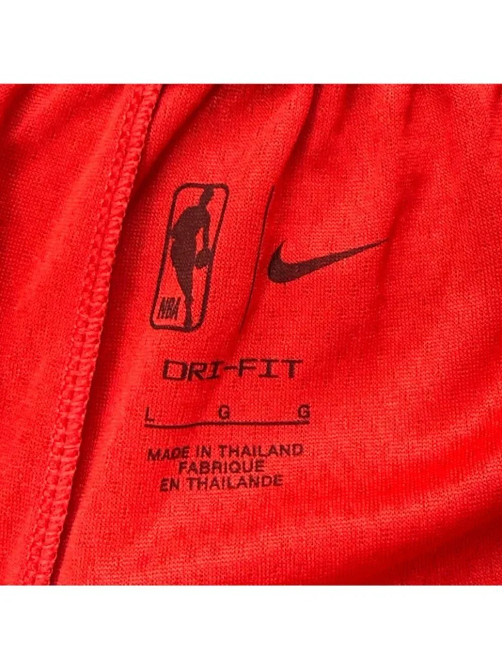 Atlanta Hawks Nike NBA Basketball Shorts Men L Red Black DRI-FIT Athletic 8"_6